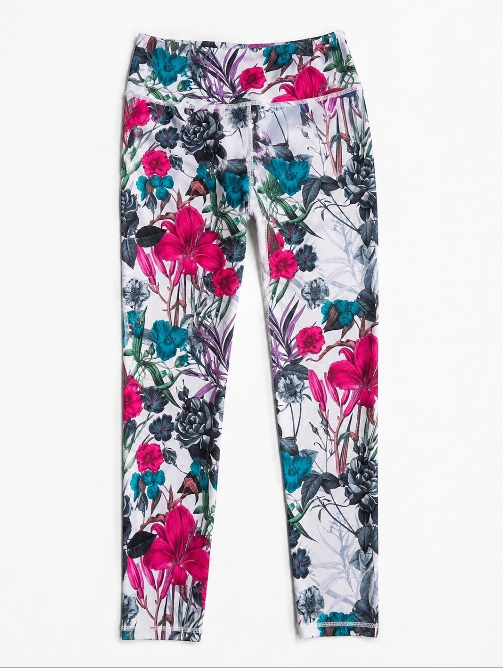 Playground Floral Print Leggings with Pink & Teal Blooms NEW $110 SOLD OUT